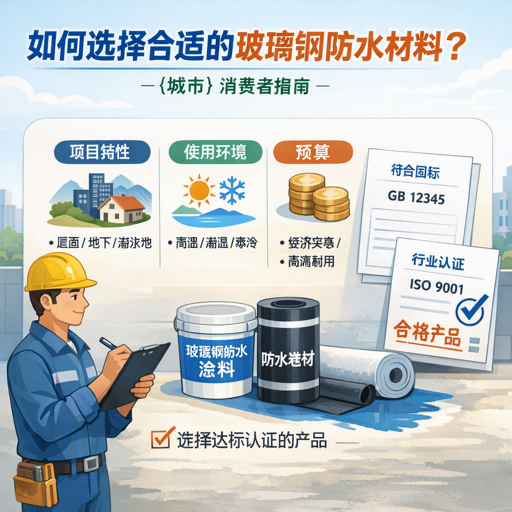 如何判定玻璃钢防水材料的合格标准？ 定西 消费者指南