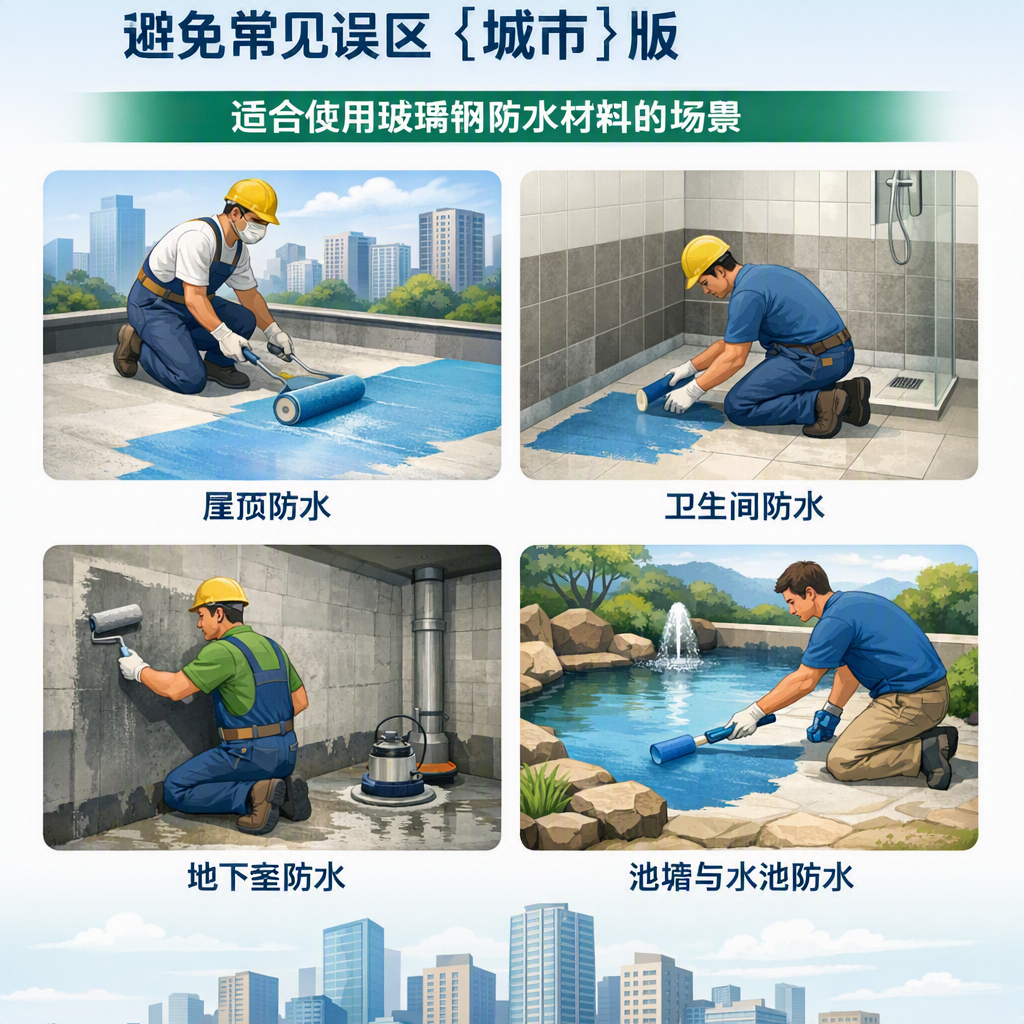 玻璃钢防水材料施工注意事项，避免常见误区 定西 版