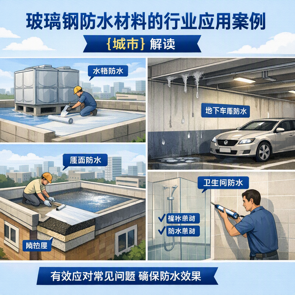 玻璃钢防水材料的行业应用案例,定西解读